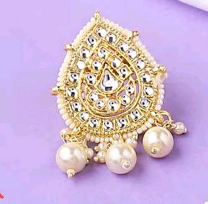 Elegant Pearl & Kundan Ring