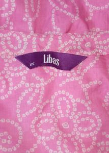 Pretty pink bandhani peplum short kurti 🩷🎀