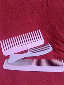 Set of 3 Floral Print Combs