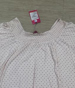 New Cute Pink Polka Dot Top