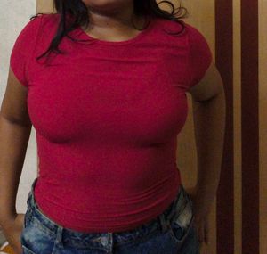 Poppy Red Ribbed Top