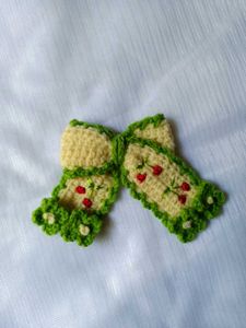 Handmade Crochet Hair Clip Bow