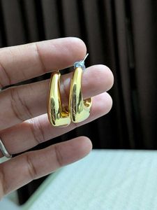 Anti tarnish golden hoops