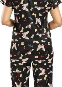 Cute Butterfly Print Pajama Set