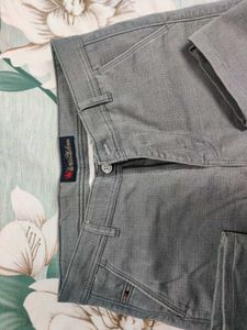 Mens Gray Slim Fit Chinos