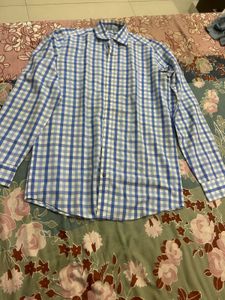 Blue &amp; White Checkered Shirt