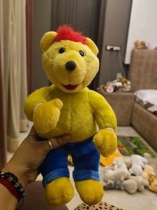 Vintage Yellow Bear Plush Toy
