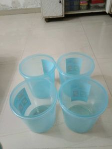 Set of 4 Blue Storage Containers