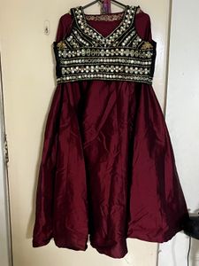 Stunning Maroon  Choli with Mirror Work