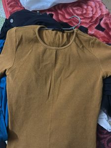 Ribbed Mustard Yellow Top