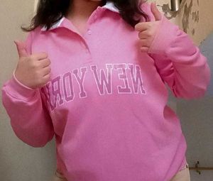 Pink New York Graphic Sweatshirt