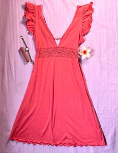 Coral Lace Trim