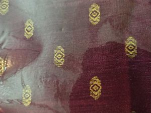 Elegant Maroon Saree with unstitched blouse