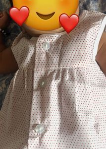 3 dress 150rs)   new born (Cute Polka Dot Baby Dre