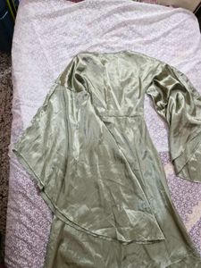 Elegant Sage Green Flowy Gown