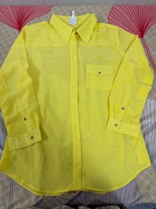 Bright Yellow Long Sleeve Shirt