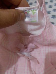 Adorable Pink Plaid Dress &amp; Shorts Set