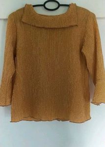 Gold Textured Top