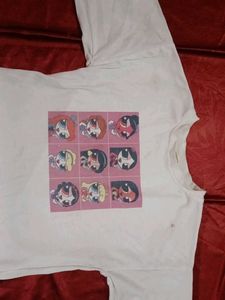 Graphic Print White T-Shirt