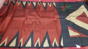 Silk Saree with Geometric Pattern
