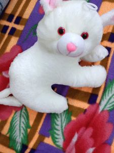 Cute White Plush Bunny
