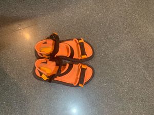 Bright Orange Sporty Sandals
