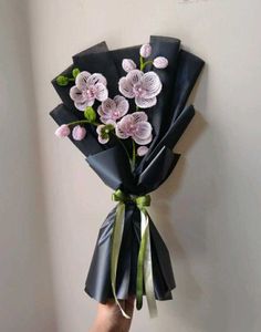 French beaded Orchids Bouquet