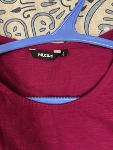 Basic Pink Pocket T-Shirt