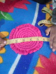Handmade Pink Coasters (Set of 4)