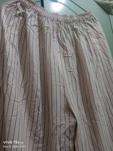 Pink Striped Palazzo Pants