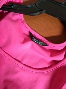 Hot Pink Ruffle Sleeve Bodysuit