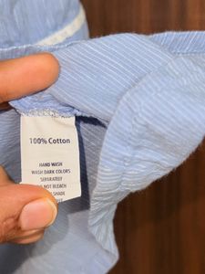 Aurelia Blue Cotton Kurta 🩵