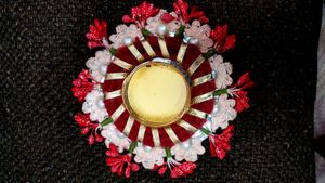 Beautiful Handmade Rangoli Diya