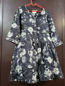Chic Floral Print Tunic Top