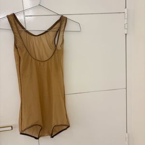 Sheer Nude Bodysuit like new