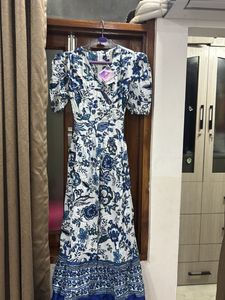 Bohemian Floral Print Maxi Dress
