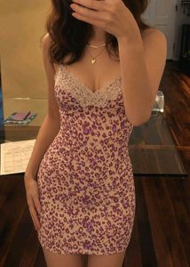🐆🎀 Y2K Leopard Print Mini Dress 🎀🐆