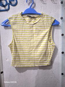 Striped Cropped Tank Top