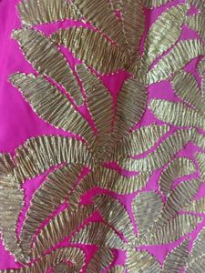 Elegant Pink Kurta Set with Gold Embroidery
