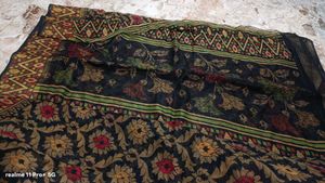 Beautiful Black Floral Saree