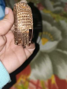 Sparkling Rose Gold Bangle