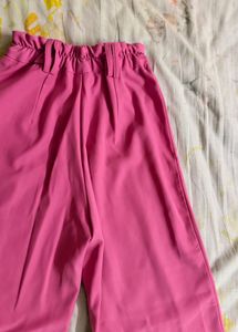 Pink Wide Leg Pants