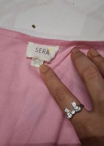 pink Floral Crop Top