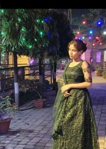 Emerald Green Lace Lehenga Choli