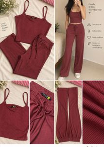 Ribbed Two-Piece Loungewear Set
