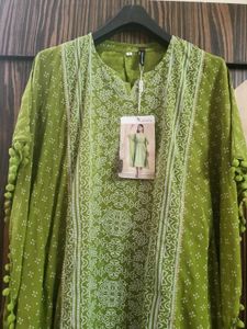 Green Juniper Kaftan Without Belt