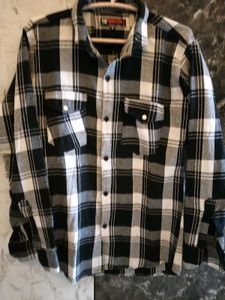 Classic Black &amp; White Plaid Shirt