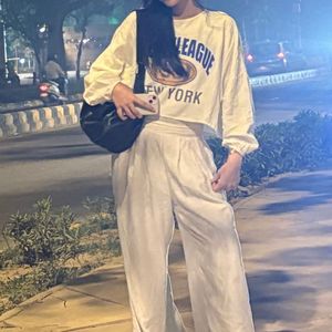 Cream Rugby League Graphic Sweatshirt