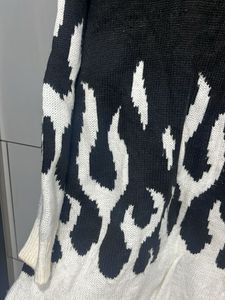 Black Flame Knit Sweater
