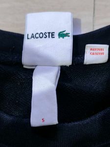 Supreme X LACOSTE Crewneck Black Sweatshirt